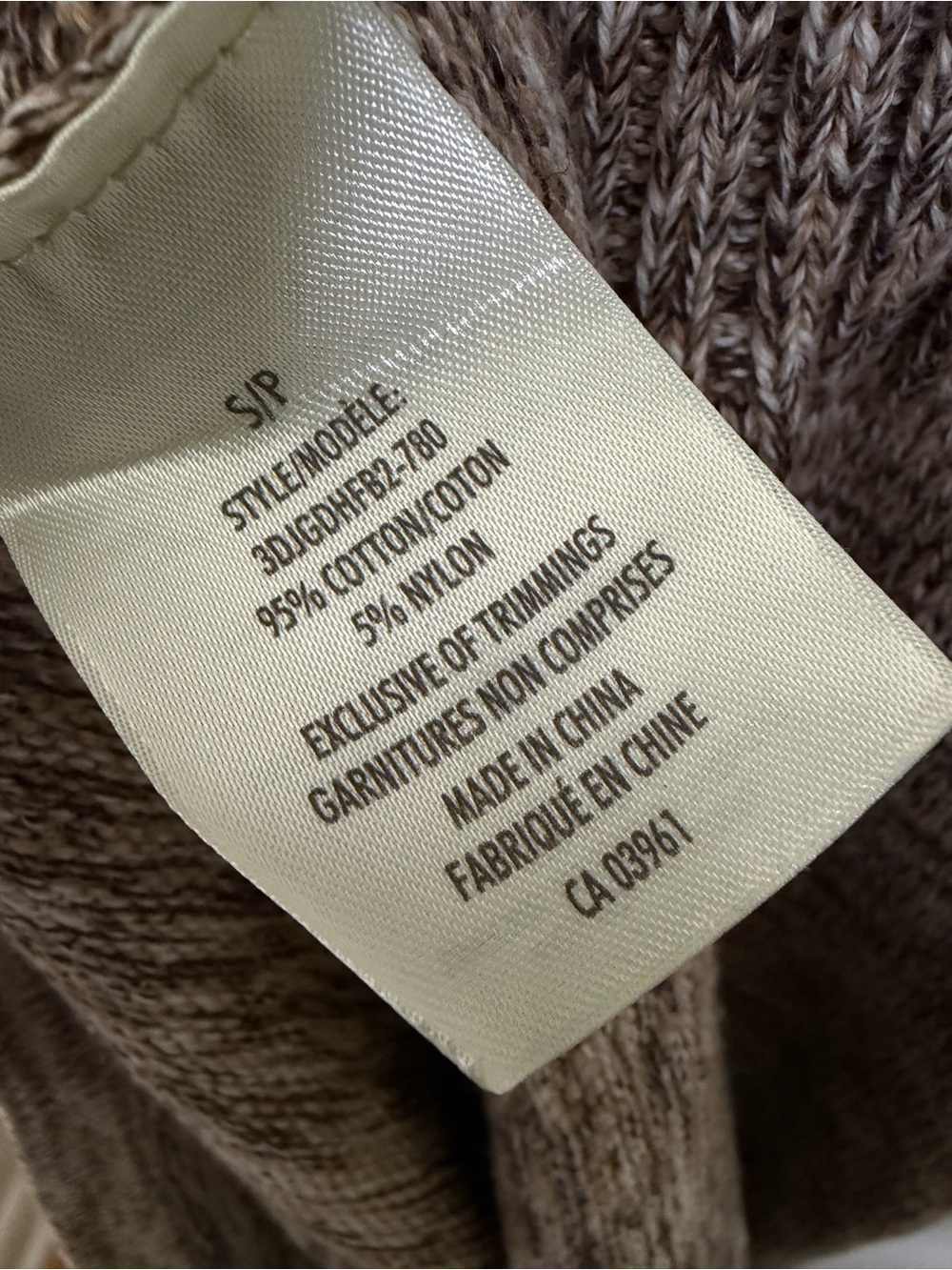 Denver Hayes Soft Cable Knit Sweater Dress Cowl Neck Brown Marled Size Small - Picture 12 of 13